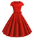 Robe Années 50 Vintage Rouge