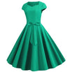 Robe Années 50 Vintage Verte