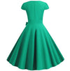 Robe Années 50 Vintage Verte