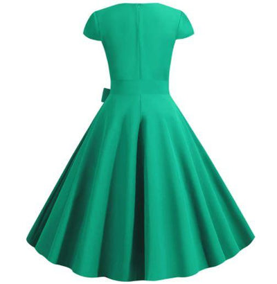 Robe Années 50 Vintage Verte