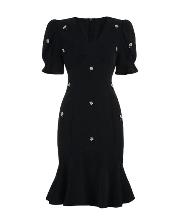 Robe Année 40 50 Noir