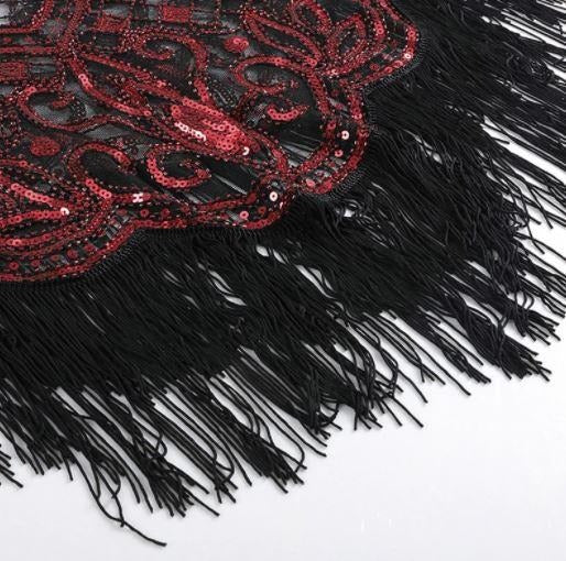 Châle Gatsby Rouge
