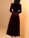 Robe Femme Année 40 Bordeaux