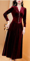 Robe Femme Année 40 Bordeaux