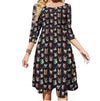 Robe Femme Année 70 Vintage Imprimée
