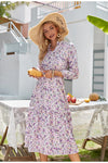 Robe Longue Fleurie Vintage