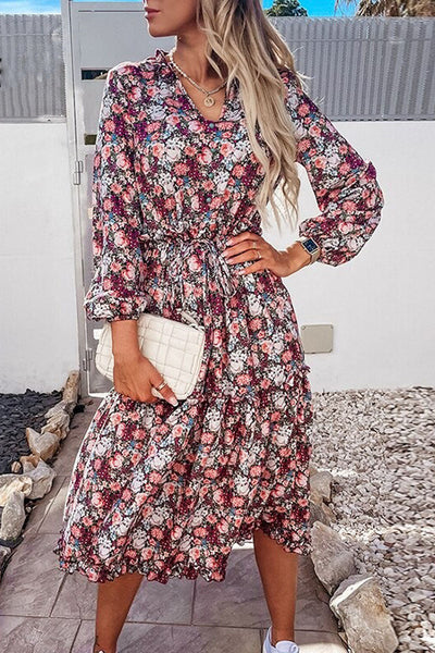 Robe Longue Fleurie Vintage