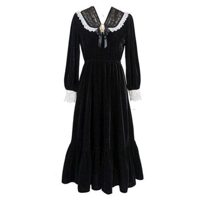 Vintage Robe Out-fit Années 40 Noir