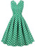 Robe Petite Année 50 Verte à Pois