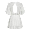 Robe Petite Années 70 Hippie Blanche