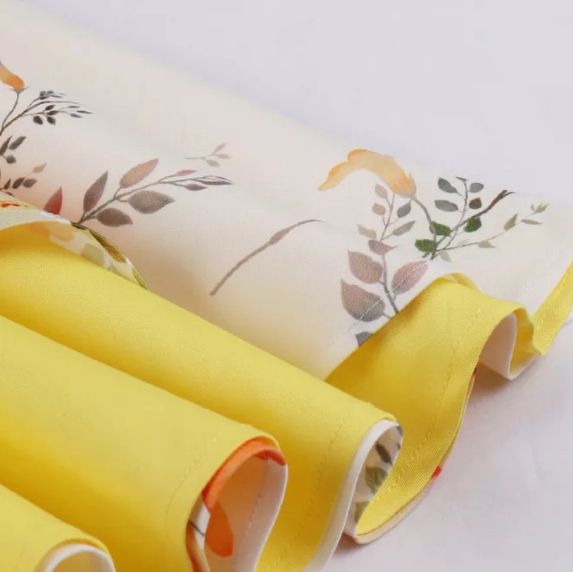 Robe Petite Vintage Fleurie Jaune et Blanche