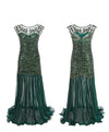 Robe Vintage Années 20 Flapper Vert