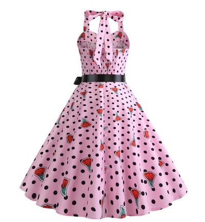 Robe à Petits Pois Vintage
