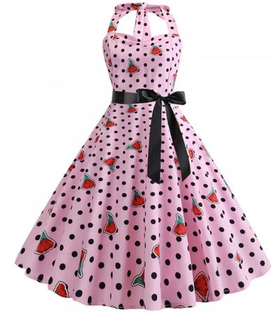 Robe à Petits Pois Vintage