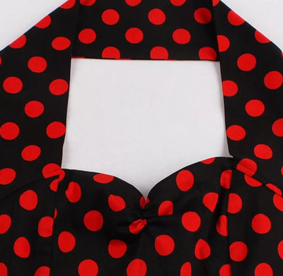 Robe à Pois Année 50 Rétro