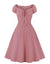Robe à Pois Vintage Rouge Ouverte