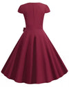 Robe Américaine Année 50 Bordeaux