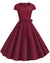 Robe Américaine Année 50 Bordeaux