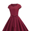 Robe Américaine Année 50 Bordeaux