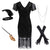 Robe Année 20 Prohibition Noire