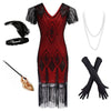 Robe Année 20 Prohibition Rouge