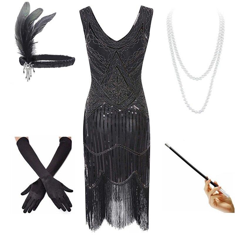 Robe Année 20 Vintage Argent
