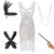 Robe Année 20 Vintage Blanche
