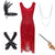 Robe Année 20 Vintage Rouge