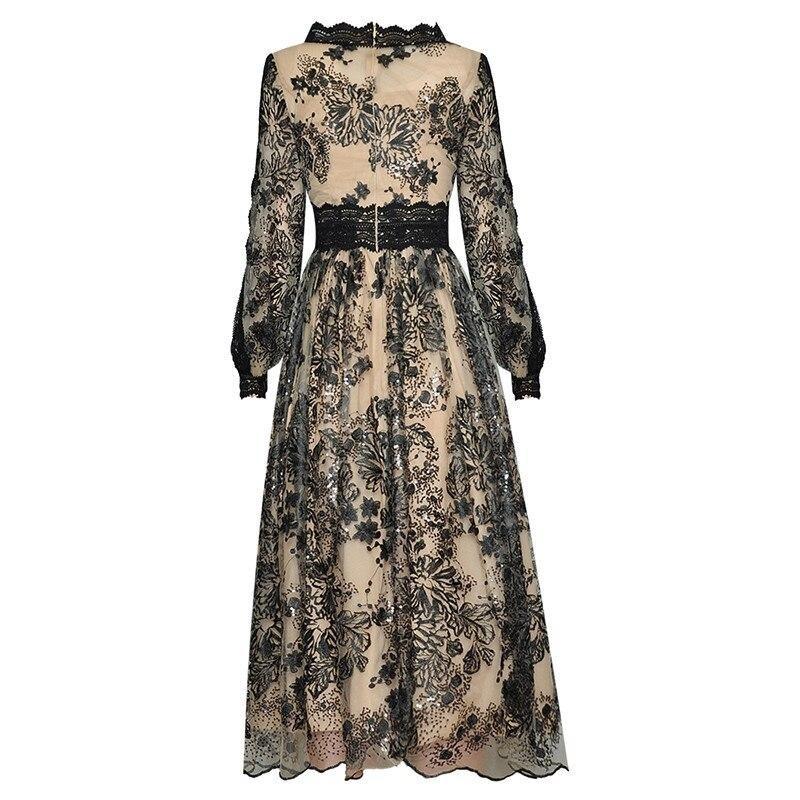 Robe Année 30 40 Noir