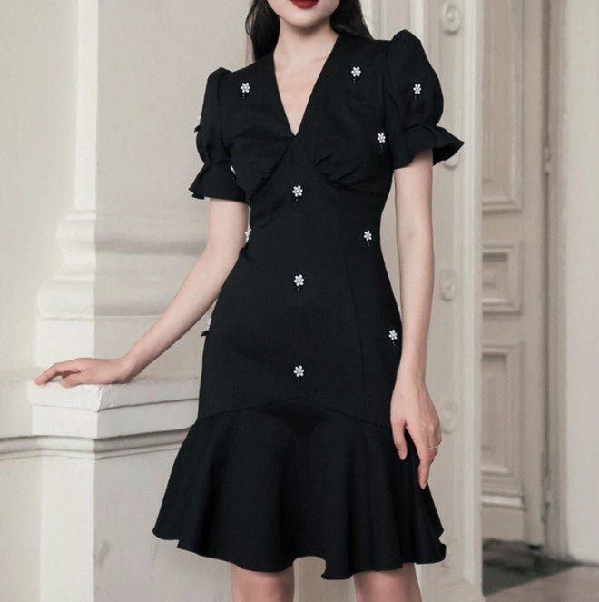 Robe Année 40 50 Noir