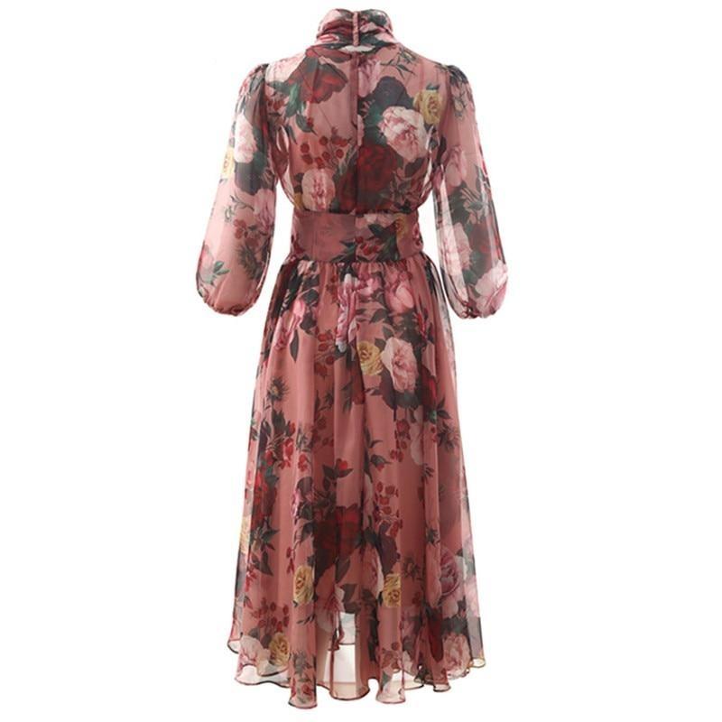 Robe Année 40 avec Noeud