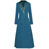 Robe Année 40 Hiver Bleu