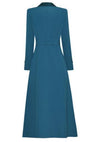 Robe Année 40 Hiver Bleu