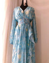 Robe Année 40 Mariage Bleu Ciel