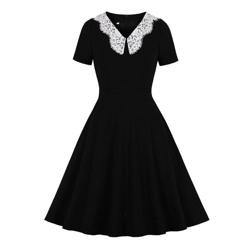 Robe Année 50 60 Noire