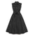 Robe Année 50 Américaine Vintage Noire Pois Blancs