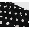Robe Année 50 Américaine Vintage Noire Pois Blancs