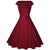 Robe Année 50 Chic Bordeaux