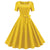 Robe Année 50 Jaune à Pois