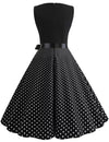 Robe Année 50 Noir Pin Up