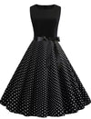 Robe Année 50 Noir Pin Up