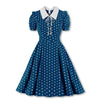 Robe Année 50 Paris Bleu