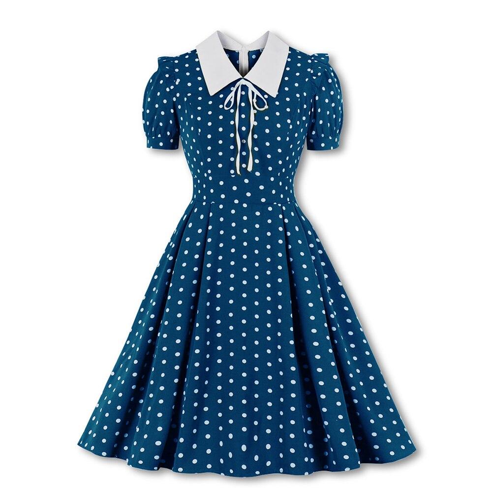 Robe Année 50 Paris Bleu