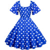 Robe Année 50 Bleu