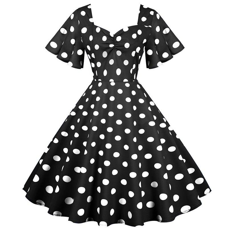 Robe Année 50 Noire