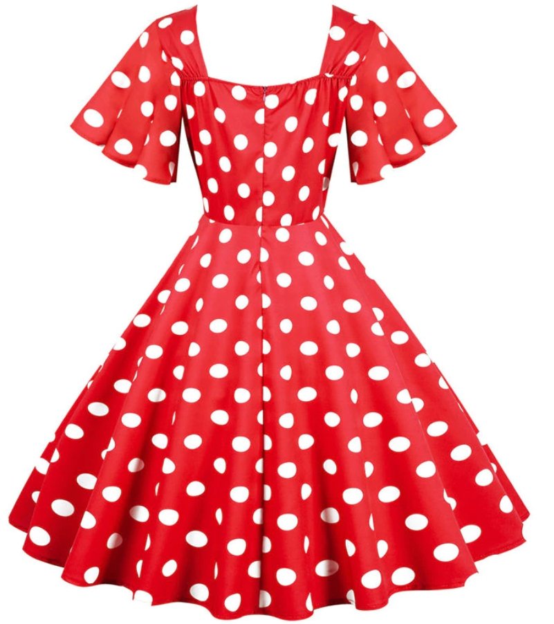 Robe Année 50 Rouge