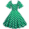 Robe Année 50 Verte