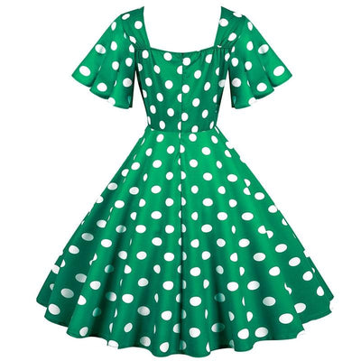 Robe Année 50 Verte