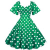 Robe Année 50 Verte