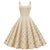 Robe Année 50 Pin Up Beige